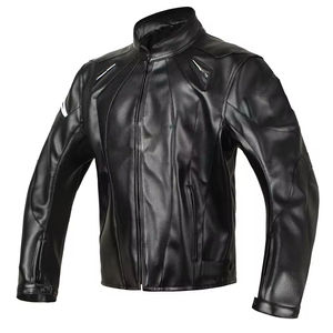 Blouson de moto en cuir haute qualité 2026 avec ensemble de protection 5 pièces, coupe-vent et chaud, équipement de protection pour la conduite tout-terrain - Product Image 2