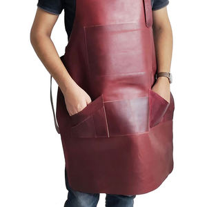 Delantales de cuero sin mangas de último diseño con logotipo personalizable para hombre, uso duradero en la cocina de Chef fabricado por Pakistán - Product Image 6