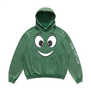 Techniques d'hiver brodées de teintes unies imprimées sur mesure 500 GSM Pullover Sweatshirts à capuche Sweatshirts et sweats à capuche pour hommes - Product Image 2