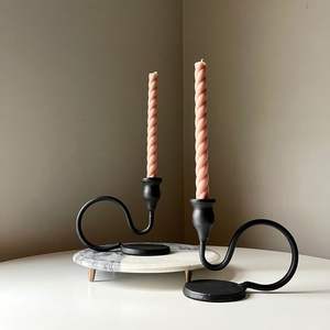 Juego de Portavelas Votivas de Metal Martillado en Latón Antiguo, Soporte Alto para Velas Cónicas, Centro de Mesa de Lujo para Bodas, Decoración del Hogar - Product Image 6