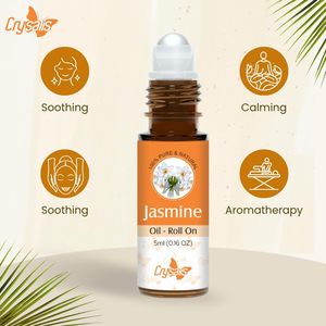 Crysalis Pure & Naturel Huile Essentielle de Jasmin Roll-on 5ml-0.16 FLoz pour le Soin des Cheveux - Product Image 4