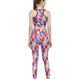 Ensemble de Yoga sans couture pour femmes, vente chaude, Spandex, Polyester - Product Image 4