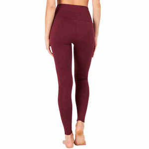 Mallas de mujer OEM de alta calidad de moda Slim Fit Fitness & Running Wear Pantalones de diseño personalizado con patrón sólido - Product Image 5