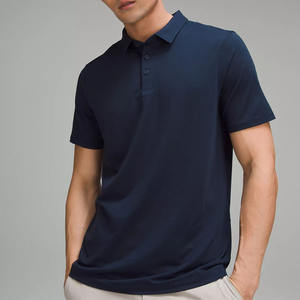 เสื้อโปโลสำหรับผู้ชายเสื้อยืดสีพื้นป้องกันเหงื่อออกแบบได้ตามต้องการ - Product Image 1