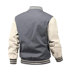 Sweat-shirt à manches longues style collège unisexe coupe ample pour l'hiver veste en jersey de baseball patchwork design coloré - Product Image 6