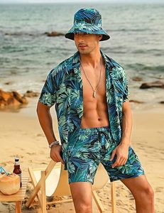 Ensembles de survêtements pour hommes Shorts Polos à fermeture éclair quart de tour Shorts inférieurs Tenues de sport Ensembles de survêtements d'été Ensembles courts décontractés hawaïens Confortables - Product Image 4