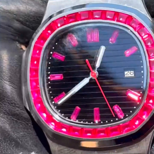 Montre Hip Hop personnalisée sertie de diamants Moissanite pour hommes, montre sertie de diamants VVS, cadeau - Product Image 5