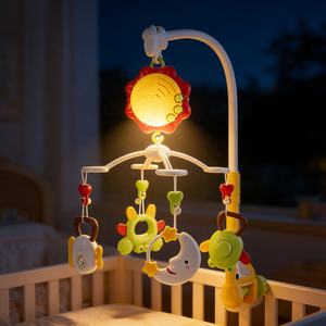 <span class=keywords><strong>Mobile</strong></span> musical pour berceau de bébé, jouet à suspendre, hochet, ensemble de clochettes pour lit de bébé, jouet d'éveil pour nouveau-nés, jouet d'éveil avec lumière - Product Image 3