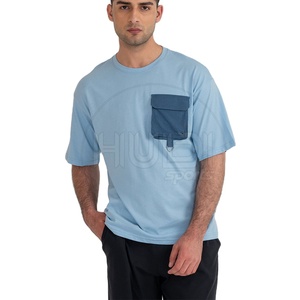 Camiseta de Verano 2023 para Hombre, Corte Holgado, 100% Algodón Canvas 220g, Diseño Personalizado con Logotipo Impreso, Transpirable, Cuello Redondo, Manga Corta - Product Image 1