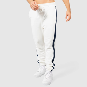 Pantalon de jogging surdimensionné avec logo personnalisé pour entraînement, pantalon de course, de gymnastique, taille élastique, pantalon uni, pantalon de survêtement pour hommes, pantalon pour hommes délavé - Product Image 5