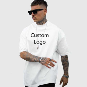 เสื้อยืดผ้าฝ้าย100% ออกแบบได้ตามต้องการสำหรับผู้ชายผ้ากันการพิมพ์ผ้าไหม200gsm-350gsm ทรงโอเวอร์ไซส์ - Product Image 1