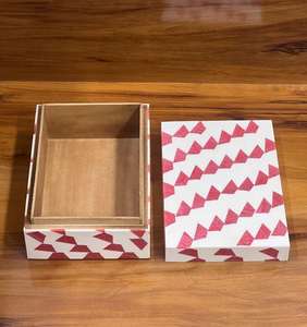 Boîte à bijoux en MDF faite à la main incrustation d'os organisateur décoratif avec des artisans indiens en bois marbre verre économique BY HF CRAFTS - Product Image 4