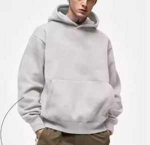 Wholesales Athletic High Quality Various Colored 100% Cotton Streetwear Oversized Cotton Heavyweight Mens Pullover Hoodies - Product Image 6