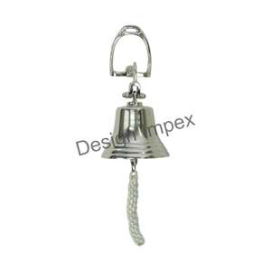 Campana colgante pulida brillante para decoración de pared, estilo ecuestre, campanas de estribo de caballo, superventas, decoración de campanas de pared de Metal - Product Image 5