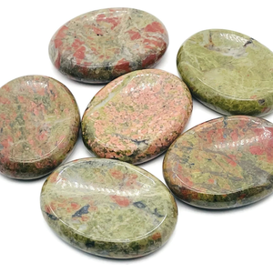 Piedras DE PREOCUPACIÓN Unakite a granel | Piedras de bolsillo de piedras preciosas naturales para relajación, curación espiritual y regalos - Product Image 6
