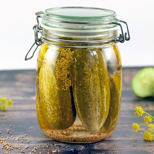 Cornichons de cornichon marinés dans des bocaux délicieux cornichon doux salé cornichon cornichon cornichon à l'aneth ail poivron rouge du Vietnam - Product Image 4