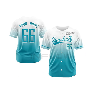 Maillot de baseball de sublimation de haute qualité en tissu polyester avec différents noms d'enfants et numéros de noms d'équipe - Product Image 1