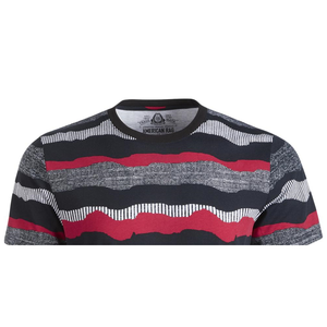 T-shirt girocollo oversize stampata da uomo American Rag, nera, taglia L, in tessuto a maglia da 240g, 180gsm - Product Image 2