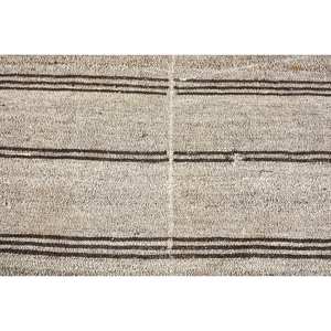 Alfombra rústica de lana negra Beige 1,8 X 7.2ft Diseño de retazos turco hecho a mano para sala de estar Dormitorio Cabecera-Respaldo de látex - Product Image 5