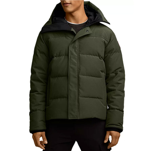Veste matelassée unisexe en nylon camouflage vert, coupe ample, imperméable et coupe-vent, style streetwear, livraison DDP personnalisée - Product Image 3