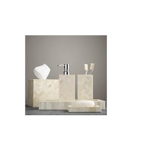 Ensemble de salle de bain en nacre, accessoires de salle de bain, articles polis, prix d'usine, ensemble de salle de bain décoratif - Product Image 3