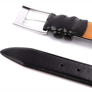 Nuevo 2025 cinturón de cuero de vaca genuino informal de calidad profesional para hombre con aleación para hebilla cinturón de cuero de vaca de alta calidad - Product Image 6
