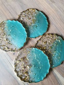 Posavasos de café de resina de último diseño, posavasos de resina de madera de alta COMPRA DE Material puro, posavasos para taza de café - Product Image 3