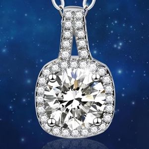 สร้อยคอเพชรโมอิส NEH1311ริตซิน925เงินสเตอร์ลิงสำหรับผู้หญิงกล่องสวยเครื่องประดับแฟชั่น - Product Image 3