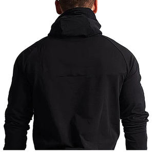 Gran oferta, sudaderas con capucha de invierno informales negras de alta calidad para hombre, diseño personalizable, tela polar, cuello con capucha, patrón sólido, venta al por mayor - Product Image 5