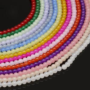 Vente en gros 8mm Combinaison de couleurs Assortiment de perles de verre Nouveau stock bon marché Fabrication de bijoux Perles de cristal en vrac Motif 4mm Taille - Product Image 1