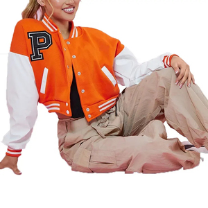 Venta al por mayor en blanco bombardero chaqueta universitaria hombres Letterman Varsity chaqueta hombres Varsity chaqueta Letterman béisbol americano - Product Image 3