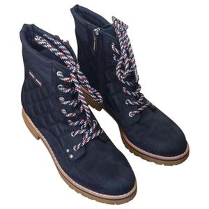 Stivaletti Donna Tommy Hilfiger Onella Blu Scuro Slip-On Taglia 6 M con Soletta in PU Traspirante Stile Platform per l'Autunno - Product Image 2