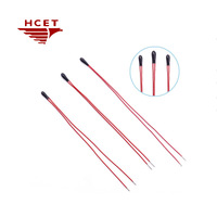 Thermistance NTC HCET MF52B encapsulée dans de l'époxy avec fil émaillé, capteur de température haute sensibilité pour la température des batteries