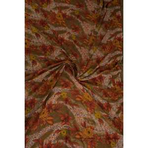 Tela de Sari Vintage Floral indio, seda viscosa bohemia de 5 yardas para acolchado, confección, costura DIY y manualidades textiles - Product Image 4