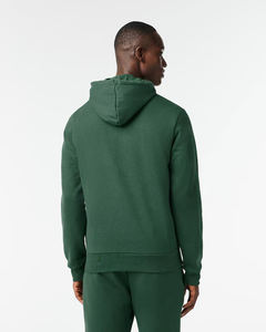 Sweats à capuche verts avec logo personnalisé, 100% coton, molleton lourd, surdimensionné, grande taille, pour homme, hiver, imprimé, brodé, tricoté, en stock, vierge - Product Image 4