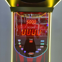 Machine de boxe arcade Iron Arcade avec interface en anglais, fonctionne à pièces, gagnez des billets chanceux à chaque coup, test de force