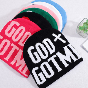 Wholesale Unisex 100% Cotton Jacquard <b>Beanie</b> Cap Custom Fashionable Winter Accessories <b>Waterproof</b> Digital Printing Street Style - Product Image 1
