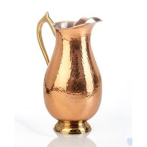 Ecofriendly copper <b>jug</b> promoting sustainable living supporting <b>plastic</b> free lifestyle <b>with</b> durable handcrafted body - Product Image 2