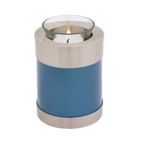 Urne de crémation en aluminium blanc gravée à la main pour cendres Fourniture funéraire pour bougie de travail - Product Image 4