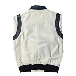 Chaqueta de Cuero para Hombre, Chaqueta de Motociclista de Cuero, Moda Masculina, Chaquetas de Cuero Negras al por Mayor para Hombre, Otoño - Product Image 2