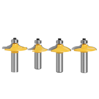 Jeu de mèches de routeur en carbure de tungstène pour bois 1/4 ''fraises en bout en carbure monobloc pour le travail du bois et le fraisage CNC