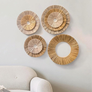 2024 rustique jonc de mer décoration murale ensemble charmante ferme Boho mur cintre Accent vente chaude jonc de mer tenture murale décor - Product Image 5