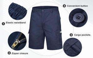 Pantalones Cortos Cargo de Algodón para Hombre, Ropa Personalizada de Fabricante, Casuales de Verano, para Trabajo, Senderismo, Aire Libre, con Múltiples Bolsillos, Transpirables, de Lona - Product Image 3