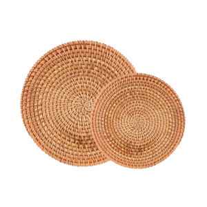 Vietnam vente chaude tissé rotin chargeur plaque napperons élégant durable écologique sous-verres pour chaque réglage de table - Product Image 1