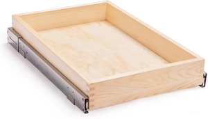 Organizzatore del cassetto della cucina di legno solido con l'assemblea del fondo del vassoio di stoccaggio richiesta per le scarpe ed uso dell'alimento per stoccaggio della cucina - Product Image 2