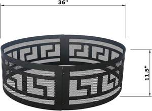 Top Qualité Pique-Nique En Métal Fire Pit Anneau Forme Personnalisée En Plein Air Découpé Au Laser Motif En Métal Fire Pit Anneau Décoratif Maison Jardin Utilisation - Product Image 3