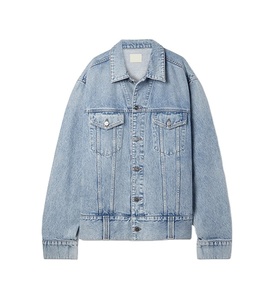 Custom Casual Outwear <b>Lightweight</b> Button up Full Sleeve Oversize Women Jean <b>Jacket</b> OEM Customized Women Acid Wash <b>Denim</b> <b>Jacket's</b> - Product Image 1