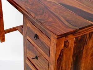 Cómoda con Cajones de Madera, Mesa Auxiliar con Cajones de Madera Natural, Mesa con Cajones de Madera Económica, por CRAFT ZONE EXPORT - Product Image 5