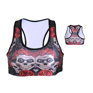 Soutien-gorge de sport pour femmes soutien-gorge de sport Yoga Workout Crop Tops personnalisé Top Fitness Halter soutien-gorge de sport réglable vente en gros - Product Image 3