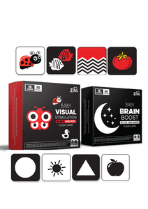 Tarjetas de alto contraste para bebés, para el desarrollo de la visión de recién nacidos, inspiradas en Montessori, juego de estimulación visual para aprendizaje temprano - Product Image 3